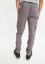 Slim fit stretch instapbroek met cargozakken, straight, bonprix