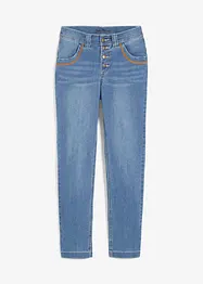 Mid waist stretch jeans, straight, bonprix