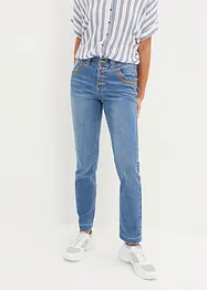 Mid waist stretch jeans, straight, bonprix