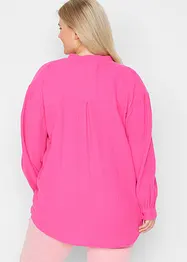 Lange mousseline blouse van katoen, bonprix