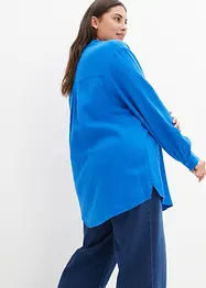 Lange mousseline blouse van katoen, bonprix