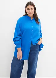 Lange mousseline blouse van katoen, bonprix