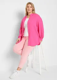 Lange mousseline blouse van katoen, bonprix