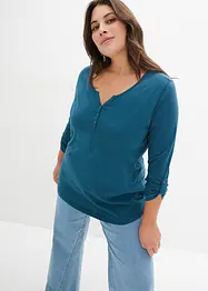 Lichte longsleeve met knoopsluiting, bonprix