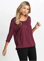 Oversized shirt in een viscosemix, bonprix