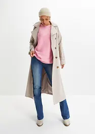 Geribde oversized trui van viscosemix, bonprix
