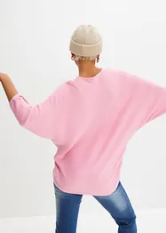 Geribde oversized trui van viscosemix, bonprix