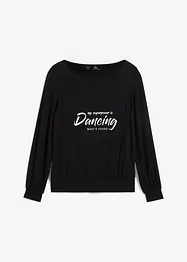 Sportshirt met TENCEL™ lyocell en brede boord, loose fit, bonprix