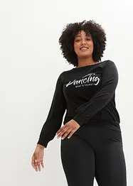 Sportshirt met TENCEL™ lyocell en brede boord, loose fit, bonprix