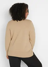 Fijngebreide basic trui met opstaande kraag en gerecycled materiaal, bonprix