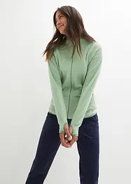 Fleece vest met ritszakken, bonprix