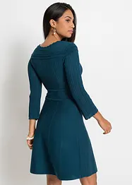 Gebreide jurk met ajourpatroon, bonprix