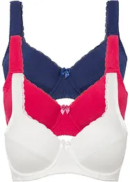 Beugel bh (set van 3) met biologisch katoen, bonprix