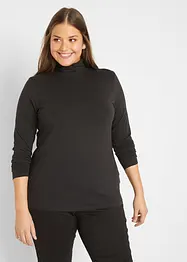 Longsleeve met col in een katoenmix (set van 2), bonprix