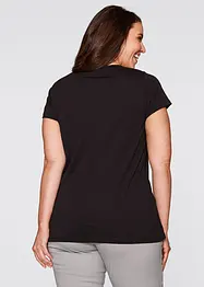 Katoenen shirt met print, korte mouw, bonprix