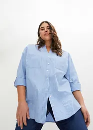 Lange blouse met oprolbare mouwen, bonprix