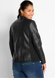Imitatieleren jas van pure viscose, bonprix