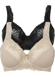 Minimizer bh met gewatteerde schouderbandjes (set van 2), bonprix