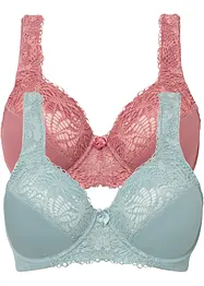 Minimizer bh met gewatteerde schouderbandjes (set van 2), bonprix