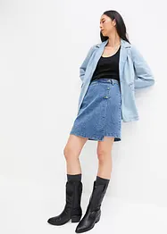 Spijkerrok in wikkellook, bonprix