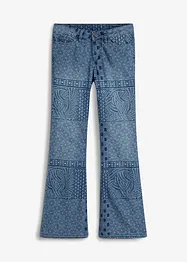 Flared jeans met printmix, bonprix