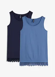 Top met kant (set van 2), bonprix