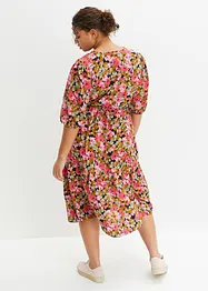 Midi jurk an een viscosemix, bonprix