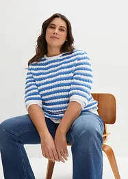 Gebreid shirt, halflange mouw, bonprix