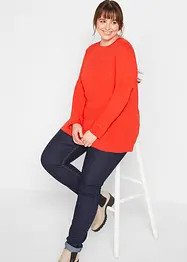 Longshirt met ronde hals, lange mouw (set van 5), bonprix
