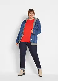 Longshirt met ronde hals, lange mouw (set van 5), bonprix