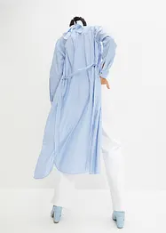 Gestreepte blousejurk met strikceintuur, bonprix