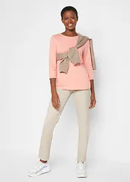 Longsleeve met ronde hals (set van 5), 3/4 mouw, bonprix