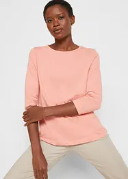 Longsleeve met ronde hals (set van 5), 3/4 mouw, bonprix