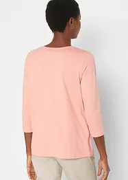 Longsleeve met ronde hals (set van 5), 3/4 mouw, bonprix