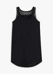 Shirtjurk van katoen met kant, bonprix