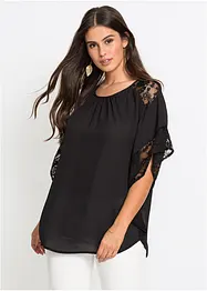 Blouse met kanten details, bonprix