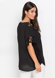 Blouse met kanten details, bonprix