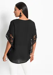 Blouse met kanten details, bonprix