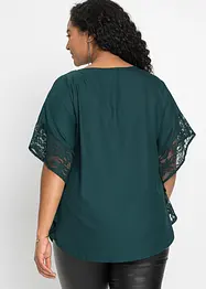 Blouse met kanten details, bonprix