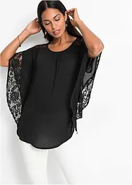Blouse met kanten details, bonprix
