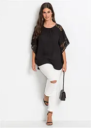 Blouse met kanten details, bonprix