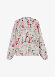 Chiffon blouse met wijde mouwen, bonprix