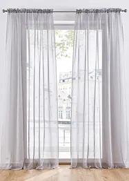 Transparante gordijnen (2 stuks) effen, bonprix