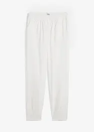 Cropped broek met linnen en high waist comfortband, bonprix