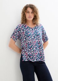 Jersey-linnen shirt met plooitjes, bpc bonprix collection