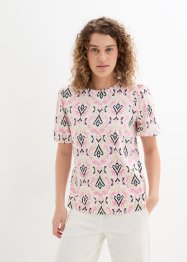 Gedessineerd shirt van linnen, halflange mouw, bpc bonprix collection