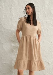 Katoenen jurk van mousseline met zakken, bpc bonprix collection