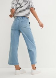 Wide leg jeans met high waist en comfortband, bonprix