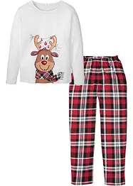 Pyjama met langen mouwen van biologisch katoen, bonprix