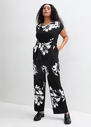 Jumpsuit met strikceintuur, bonprix